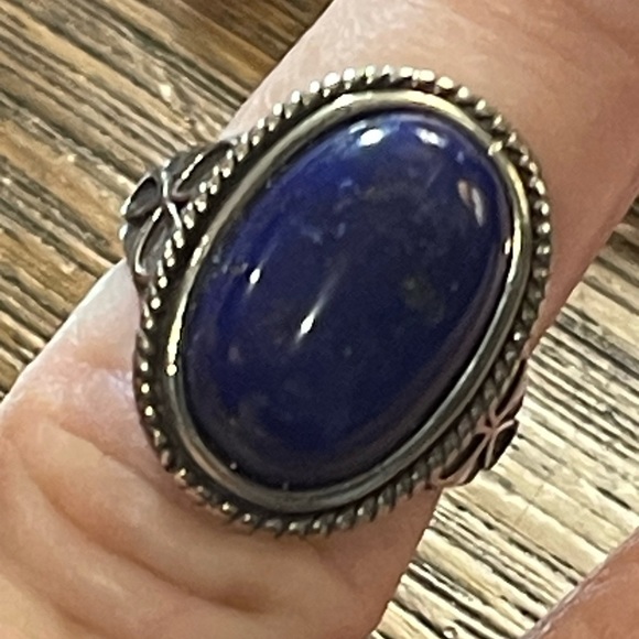 Sterling silver RB 925 Running Bear Southwestern Native American Sugalite ring - Picture 7 of 11